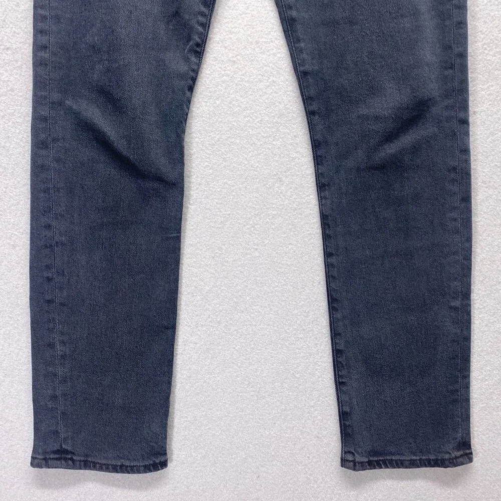 AGOLDE Jeans Womens 24 Black Toni Mid Rise Straight Organic Cotton Blend